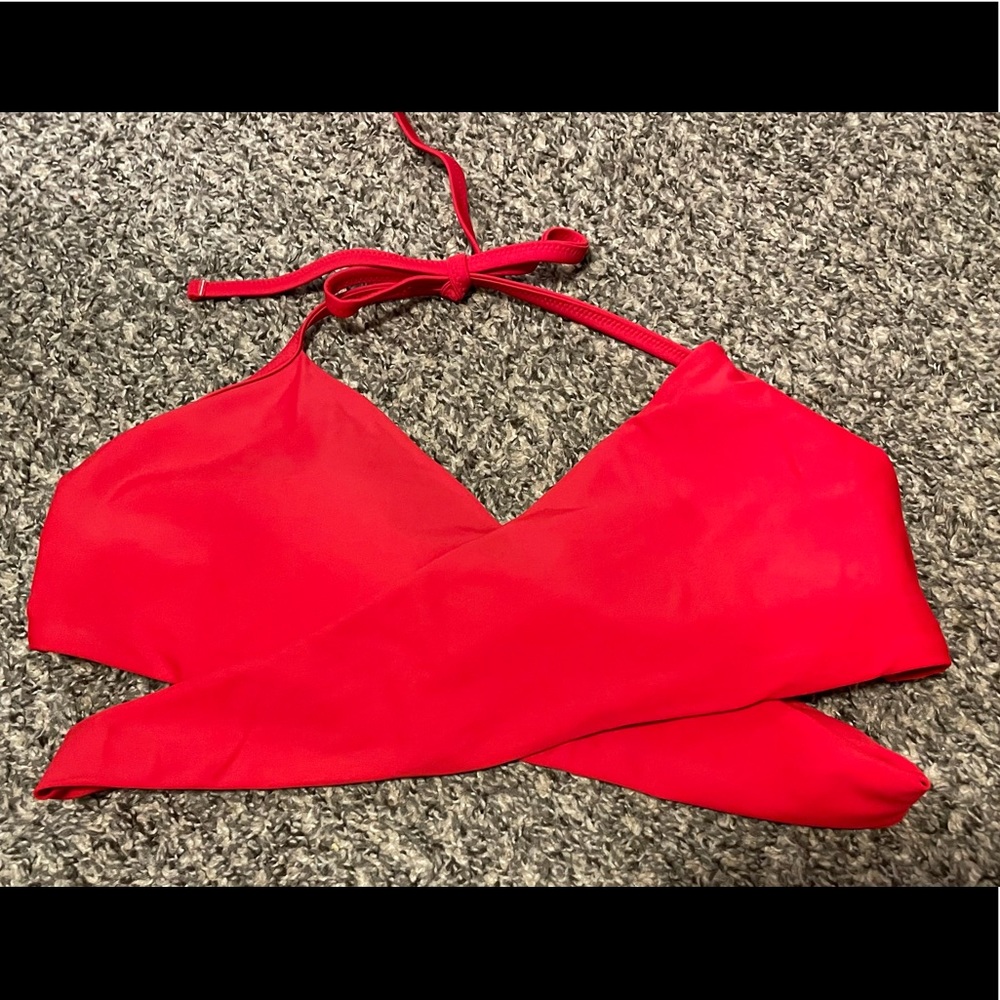 Wrap around swim top